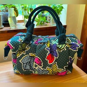 Vera Bradley Hadley Satchel in Falling Flowers